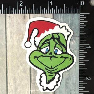 🌀10/$10🌀 Mean One Grinch Christmas Reusable Waterproof Vinyl Sticker